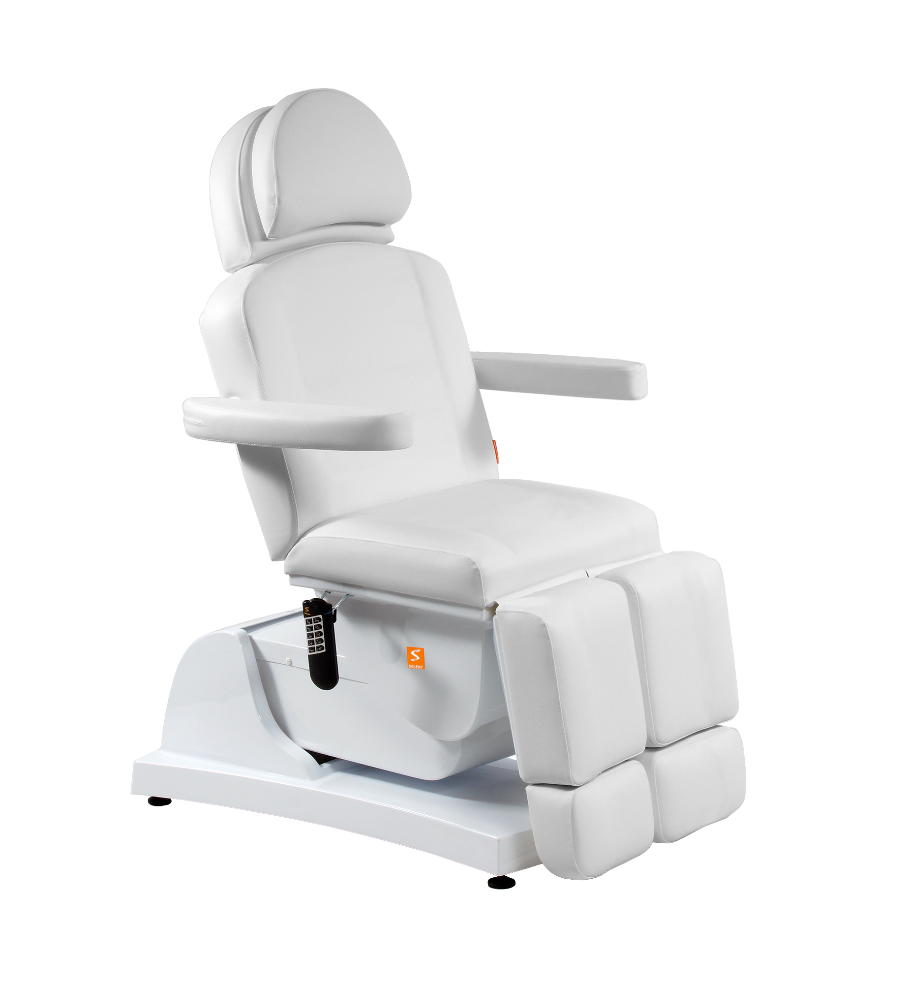 Fußpflegestuhl Queen Foot VII Comfort Elegance elektrisch 5-motorig optional Heizung & Massagefunkti