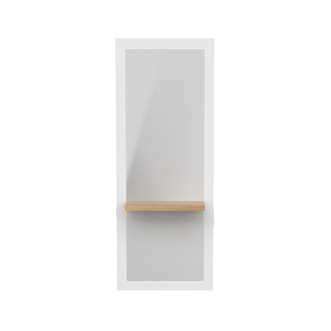 VERTICAL WHITE – Frisierplatz mit Spiegel und Regal