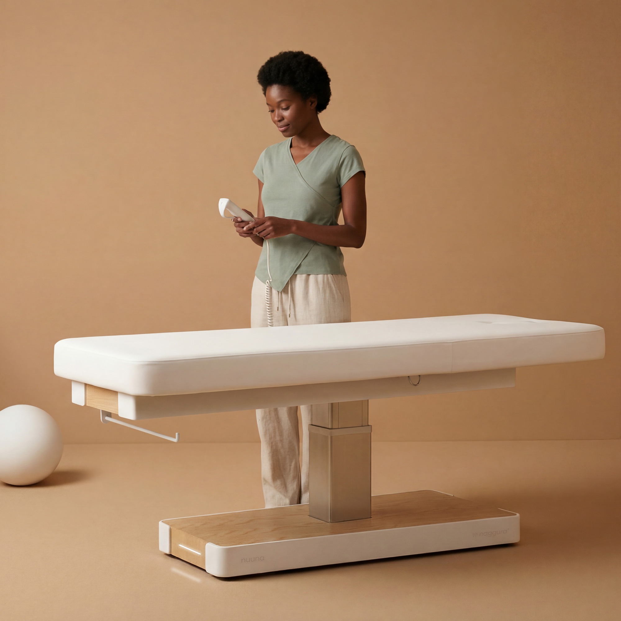 Spa-Liege NUUNA S1 PRO – elektrisch, 1 Motor, Memory Foam