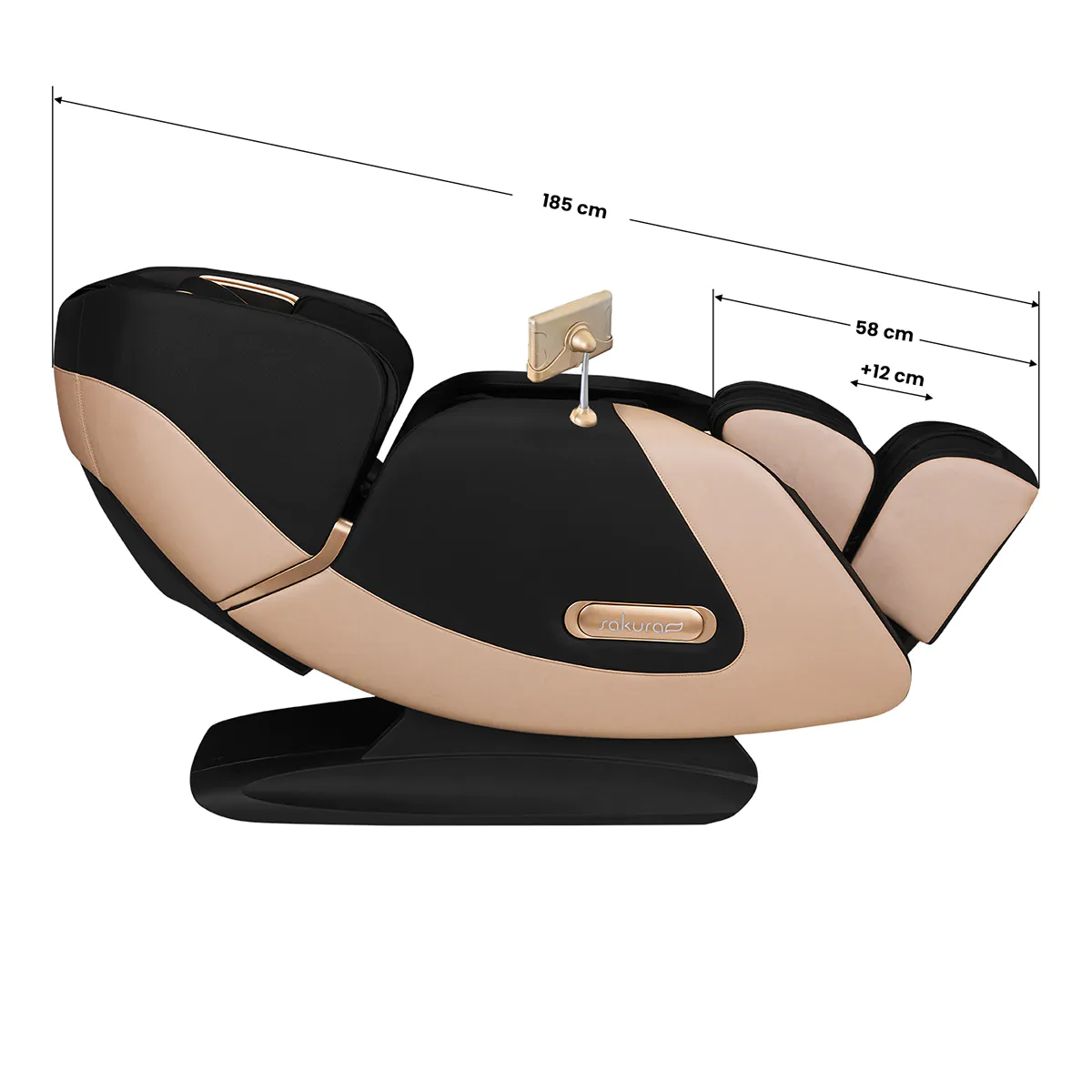 Sakura Massagesessel Luxury 808 schwarz-beige