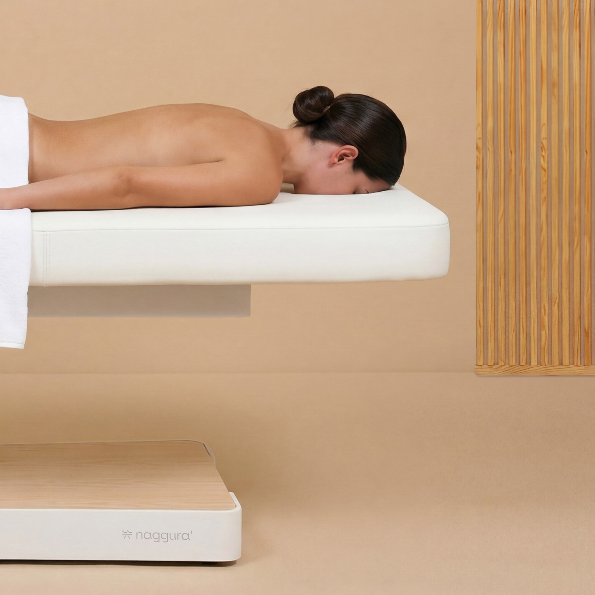 Spa-Liege NUUNA S1 PRO – elektrisch, 1 Motor, Memory Foam