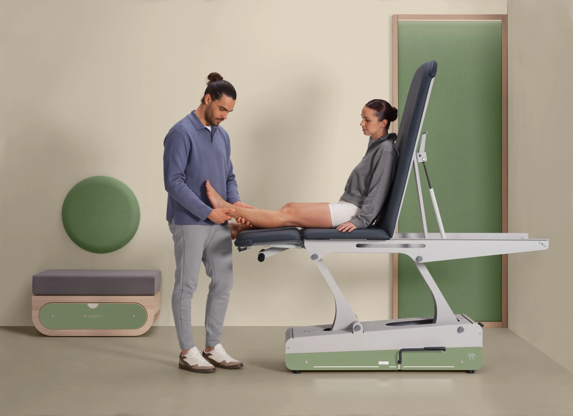 Physiotherapieliege Swop 3F Hydro – hydraulisch, 3-teilig