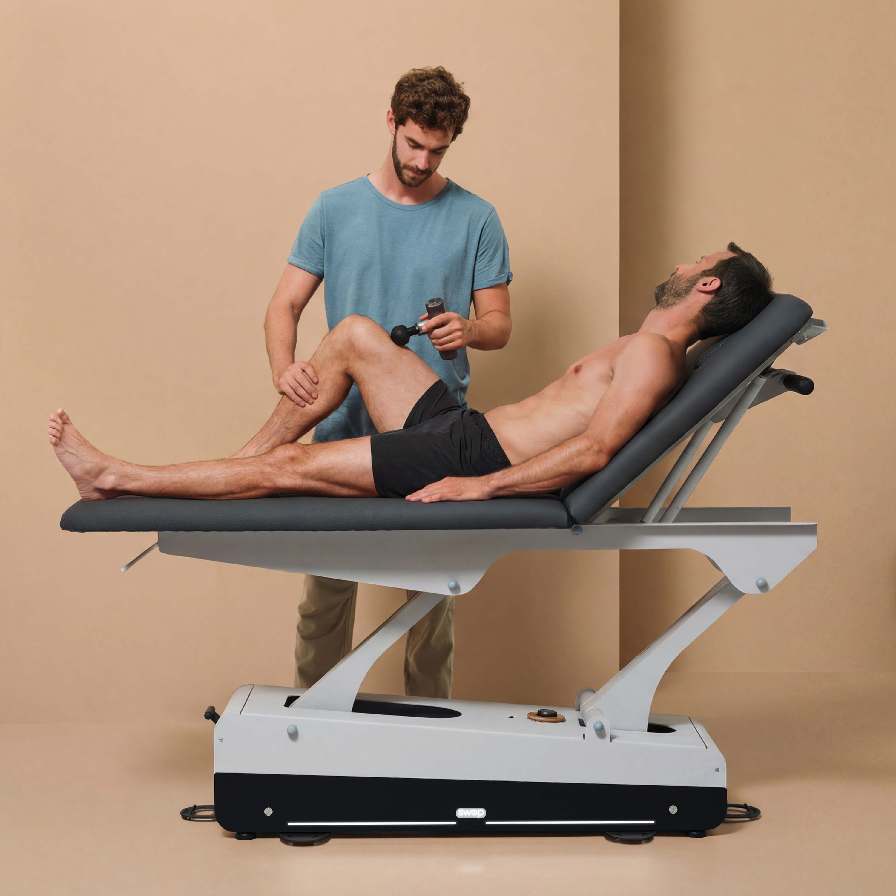 Massageliege Swop 2L PRO Therapieliege elektrisch Praxis SPA Kopfteil verstellbar