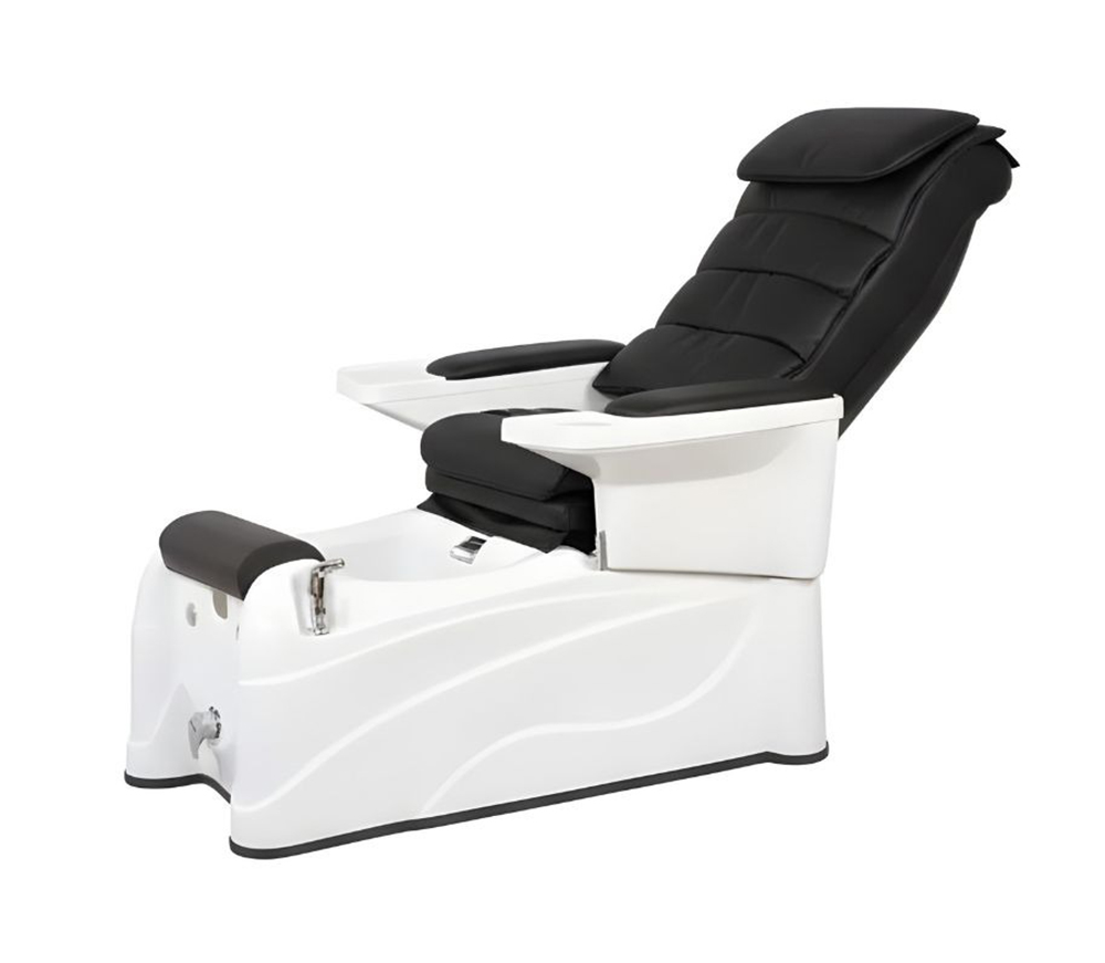EASE Elektrischer Spa-Stuhl mit Massagefunktion - Shiatsu, Vibration & Kneten | PU Bezug | Pediküre