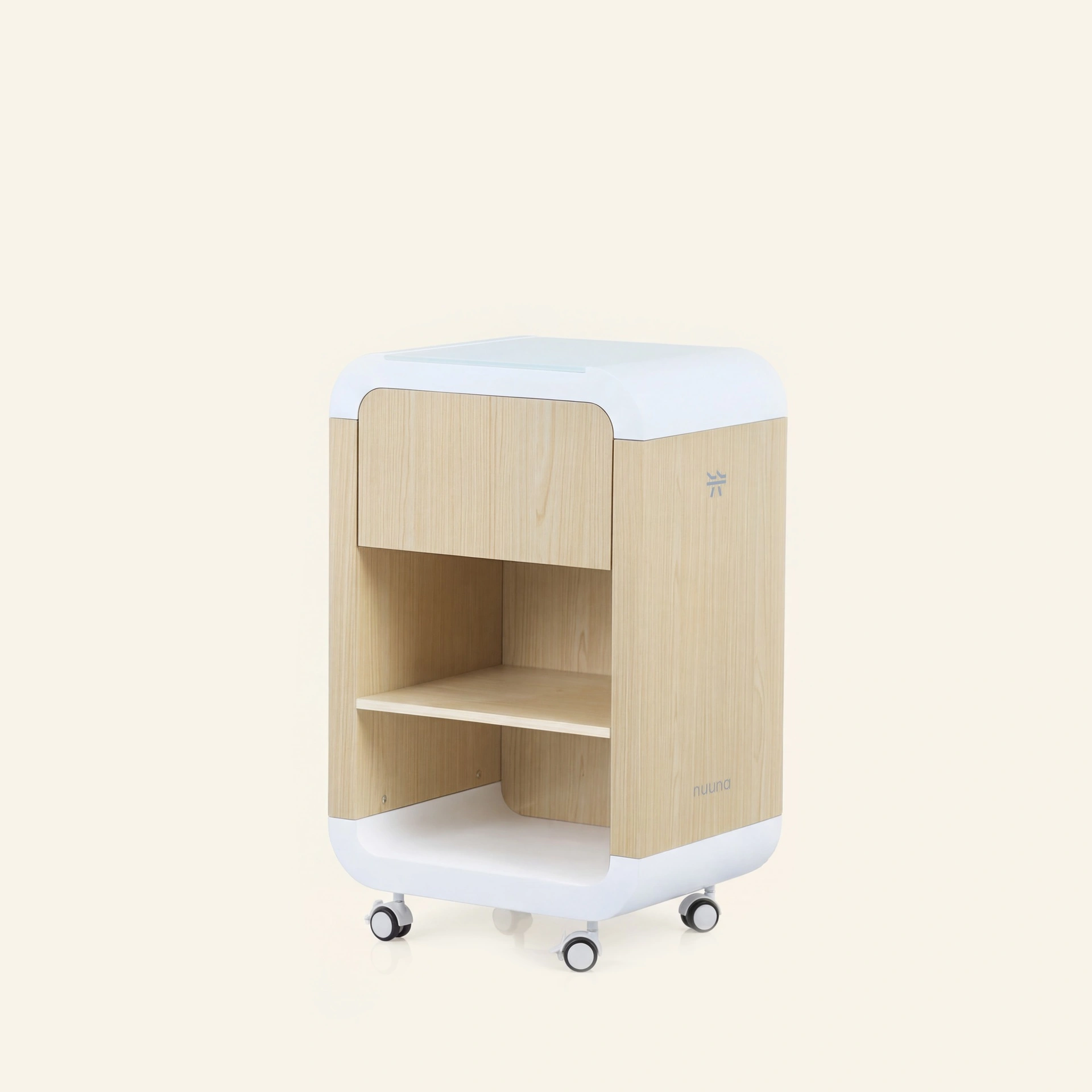 Nuuna Move - Multifunktionaler Wagen Trolley mit Regalen und Schublade