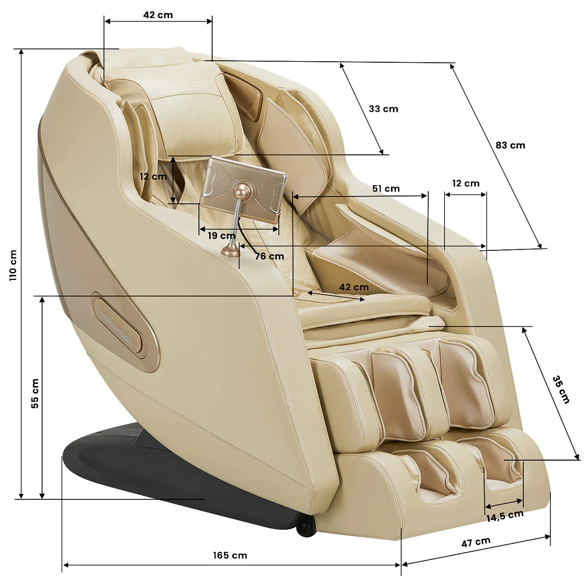 Sakura Massagesessel Comfort Plus 806