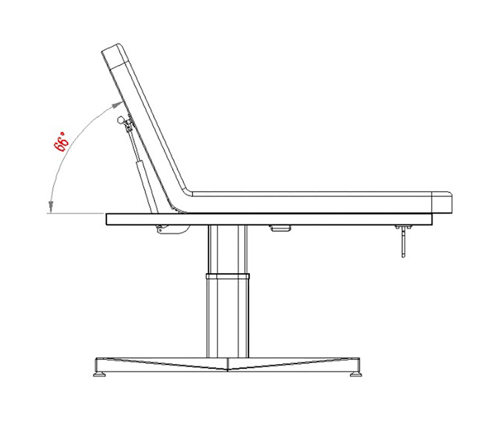 Massageliege Hern Plus mit 1 Motor