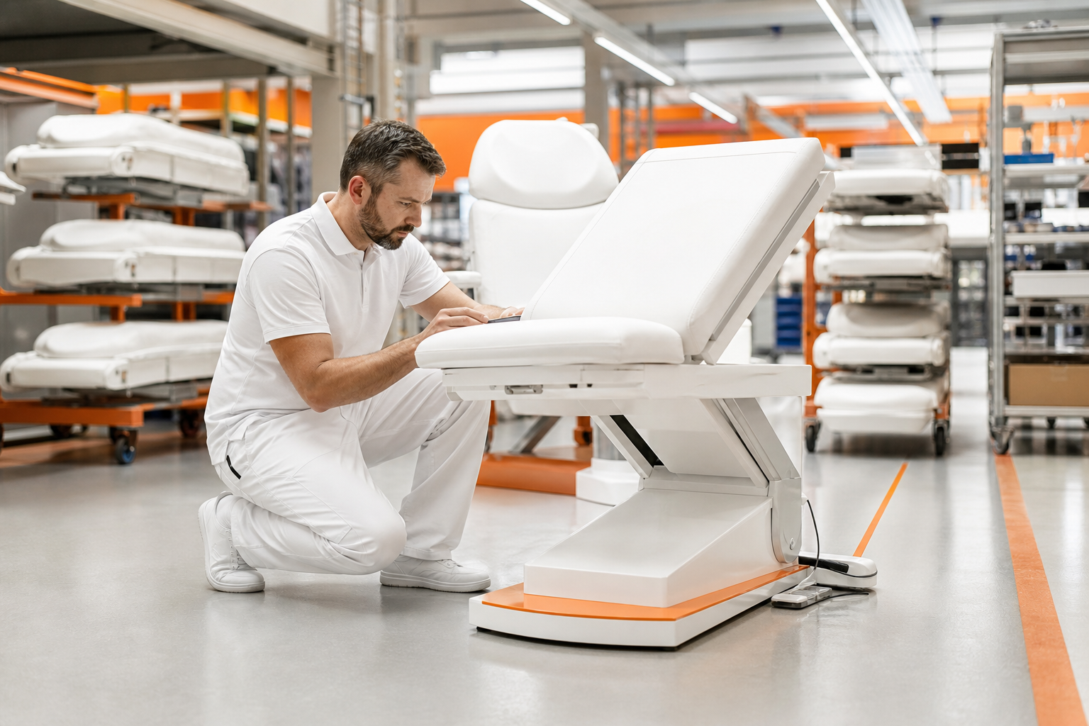 Soleni Behandlungsliegen Made in Germany: Qualitätskontrolle und professioneller B2B-Service