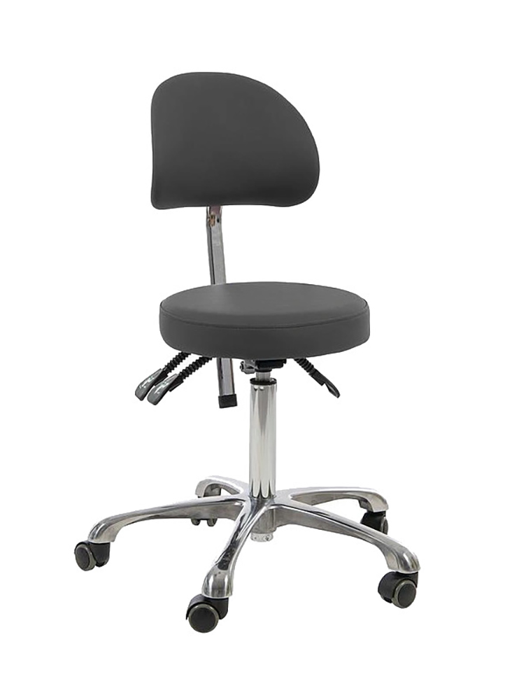 Stool with backrest