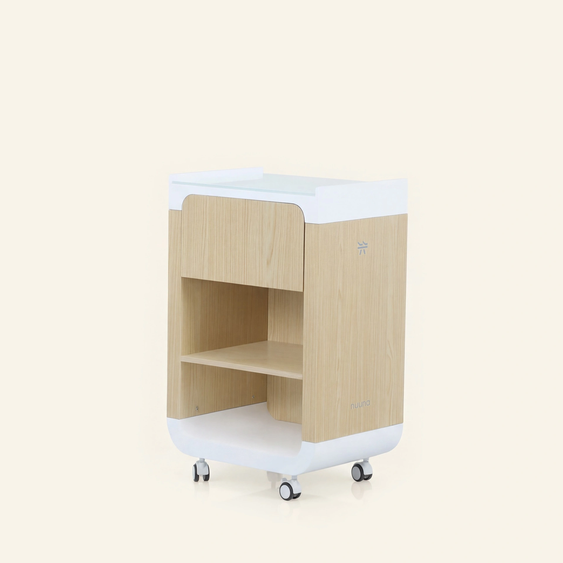 Nuuna Move - Multifunktionaler Wagen Trolley mit Regalen und Schublade