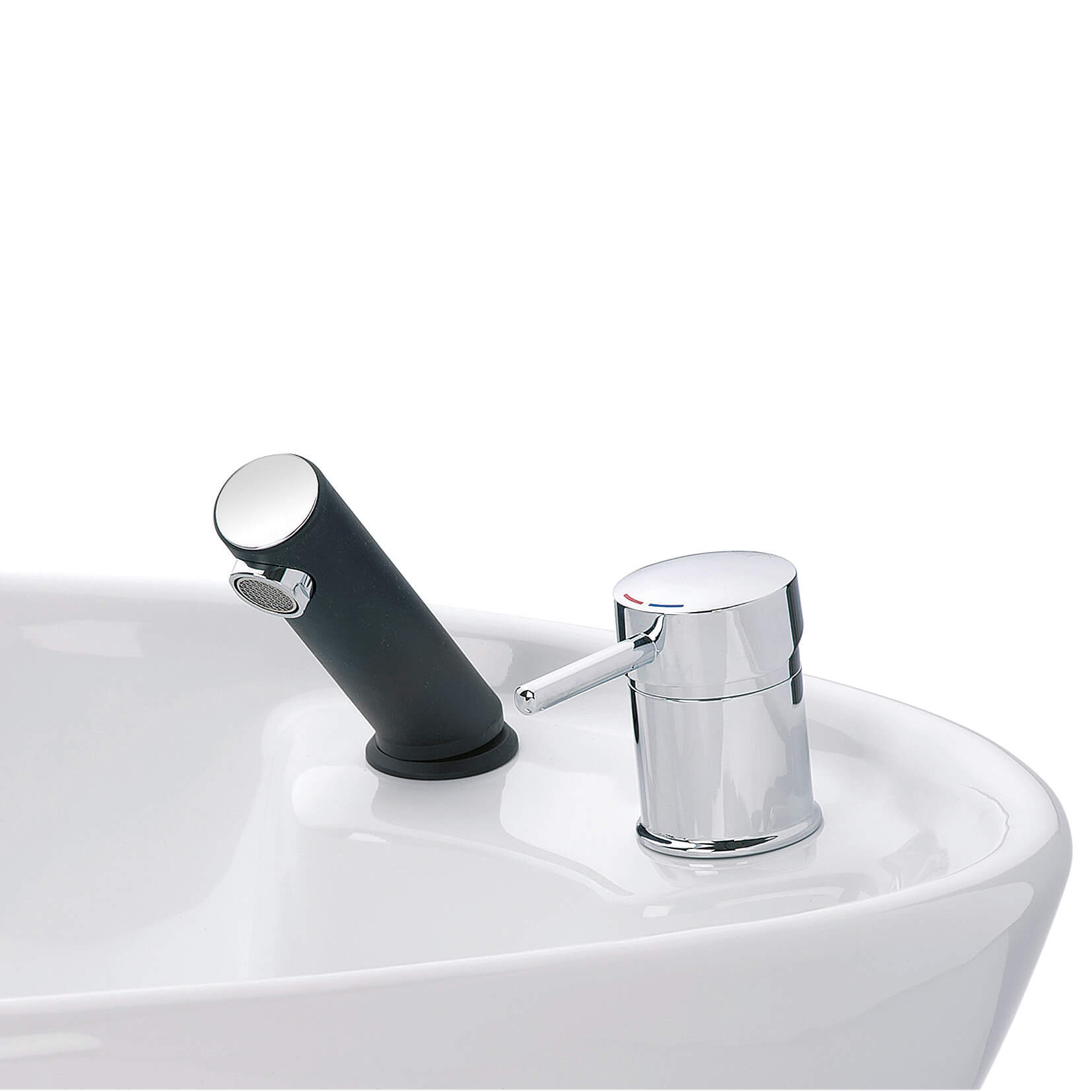 Einhebelmischbatterie "AquaPLUS" für Friseur Waschbecken mit Handbrause