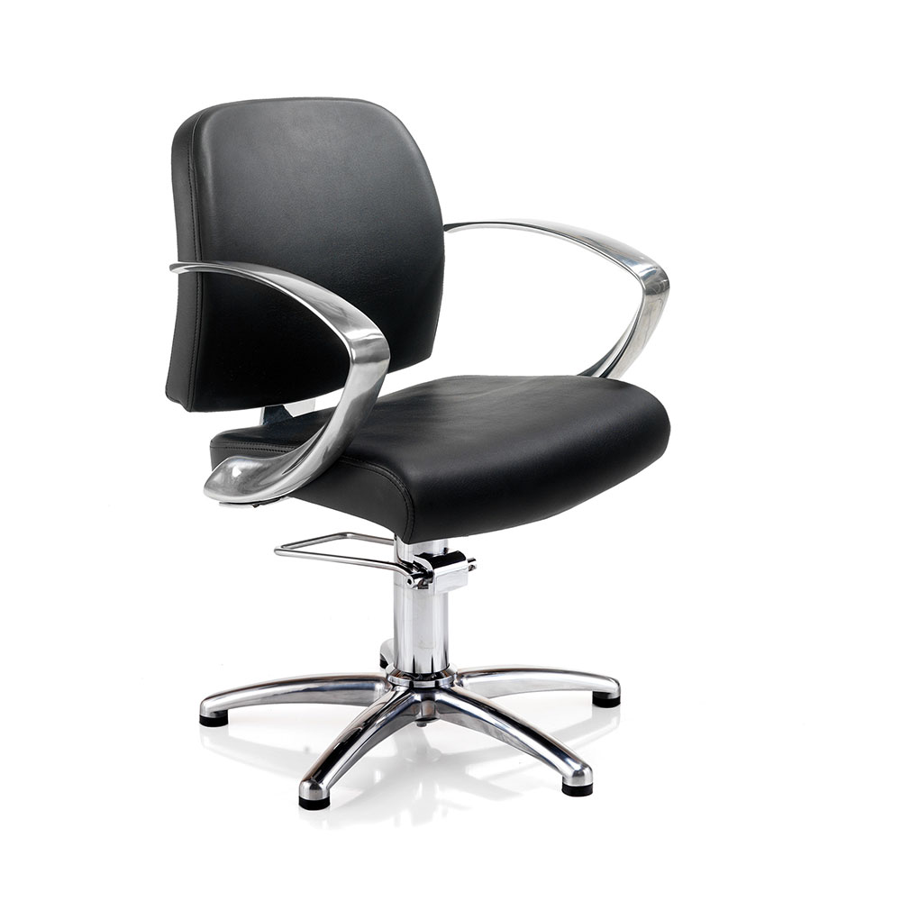 Evolution – Friseurstuhl mit hydraulischer Höhenverstellung
