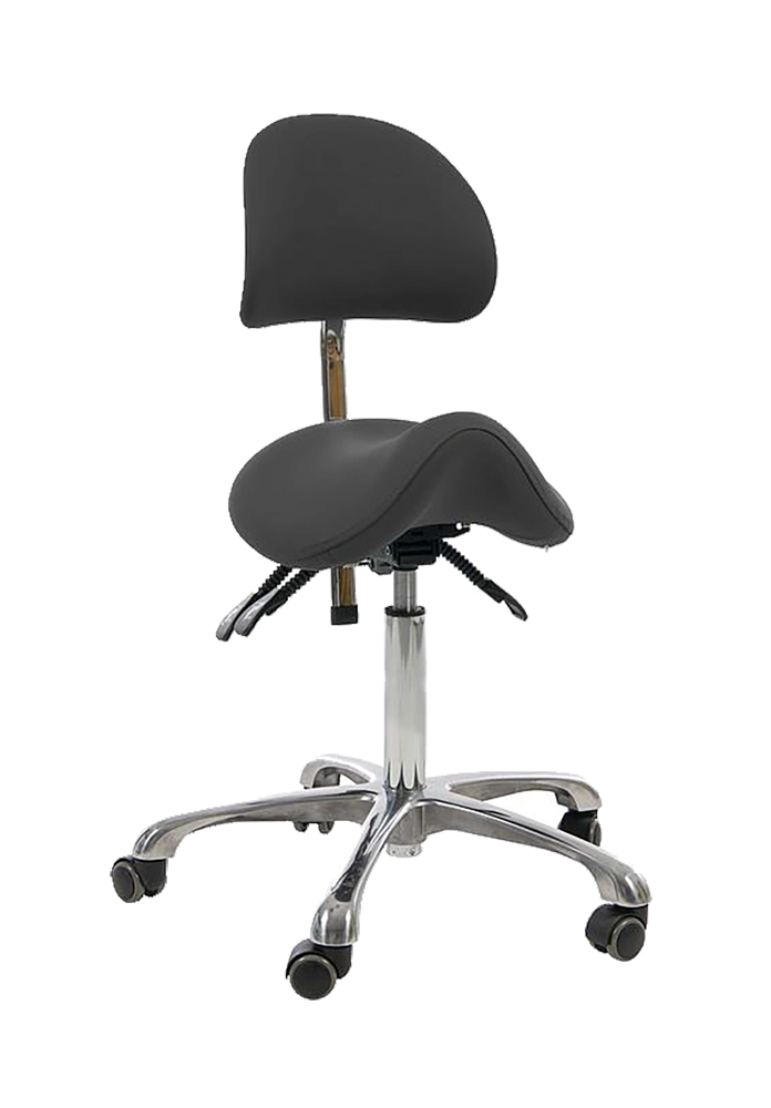 Saddle Stool with Backrest