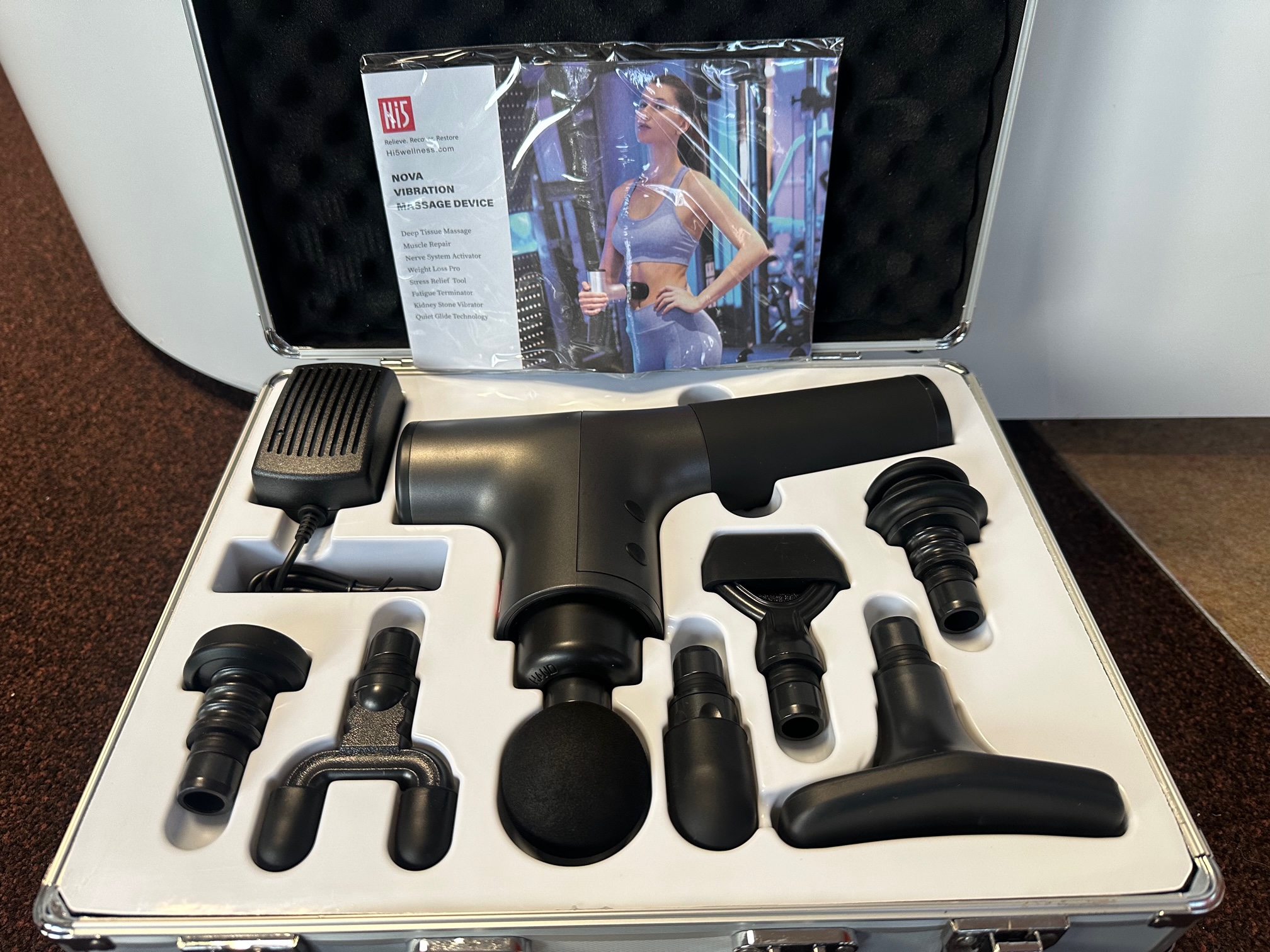 Nova Vibration Massage Device - Kabellose Massagepistole für Muskelentspannung & Erholung
