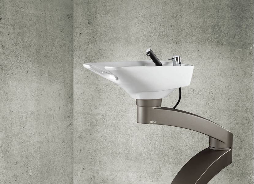 "Contura Swing Wand" Friseur 360° Schwenkbare Rückwärtswaschanlage Wandmontage