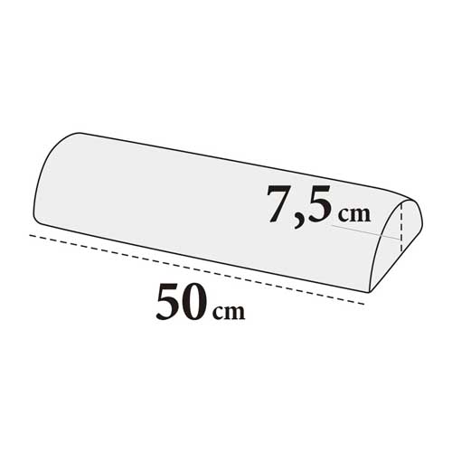 Kniestütze halbrund - Frottee, 100% Baumwolle, waschbar, für Praxis & Studio