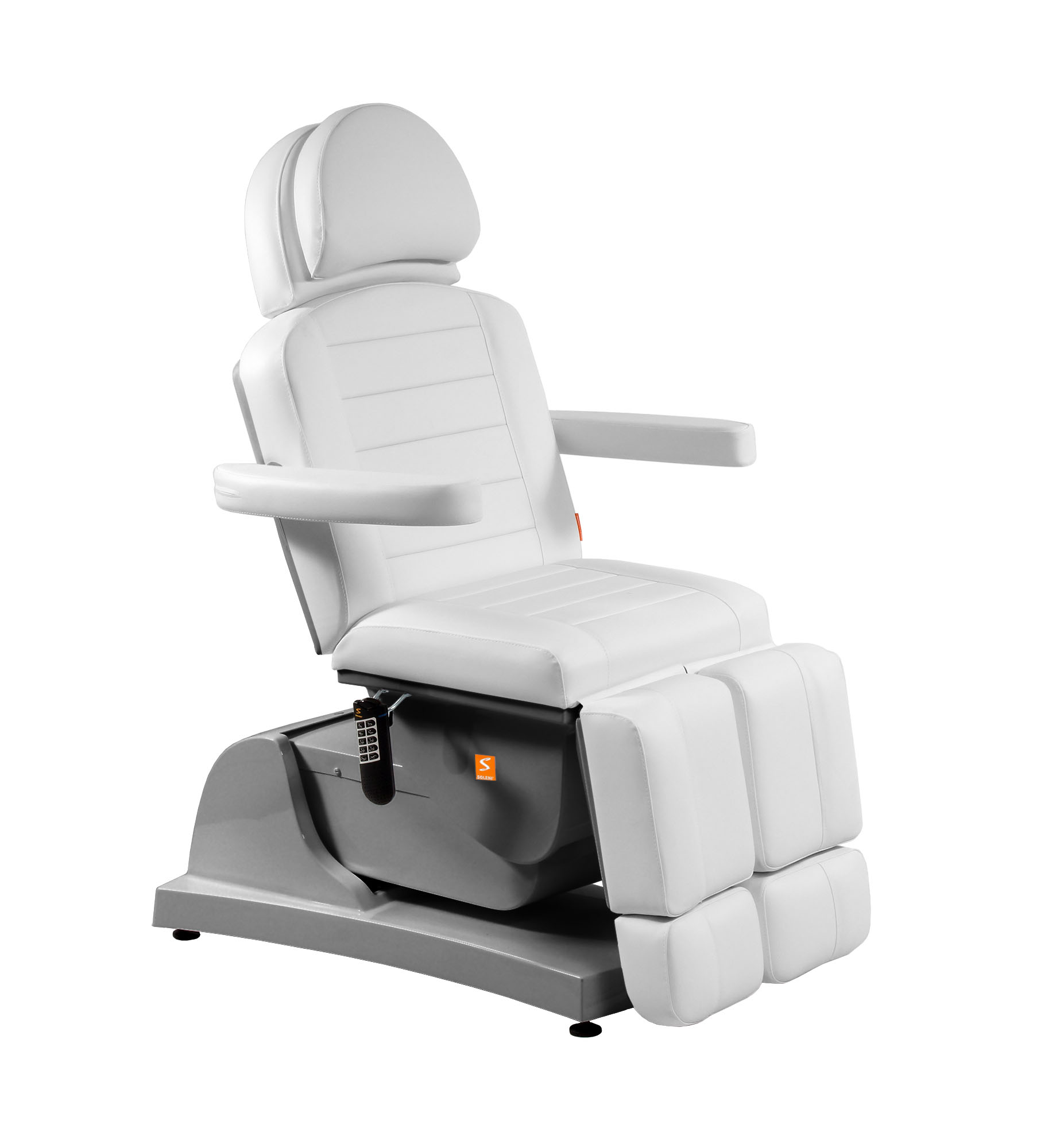 Fußpflegestuhl Queen Foot VII Comfort 5-motorig elektrisch Untergestellfarbe wählbar