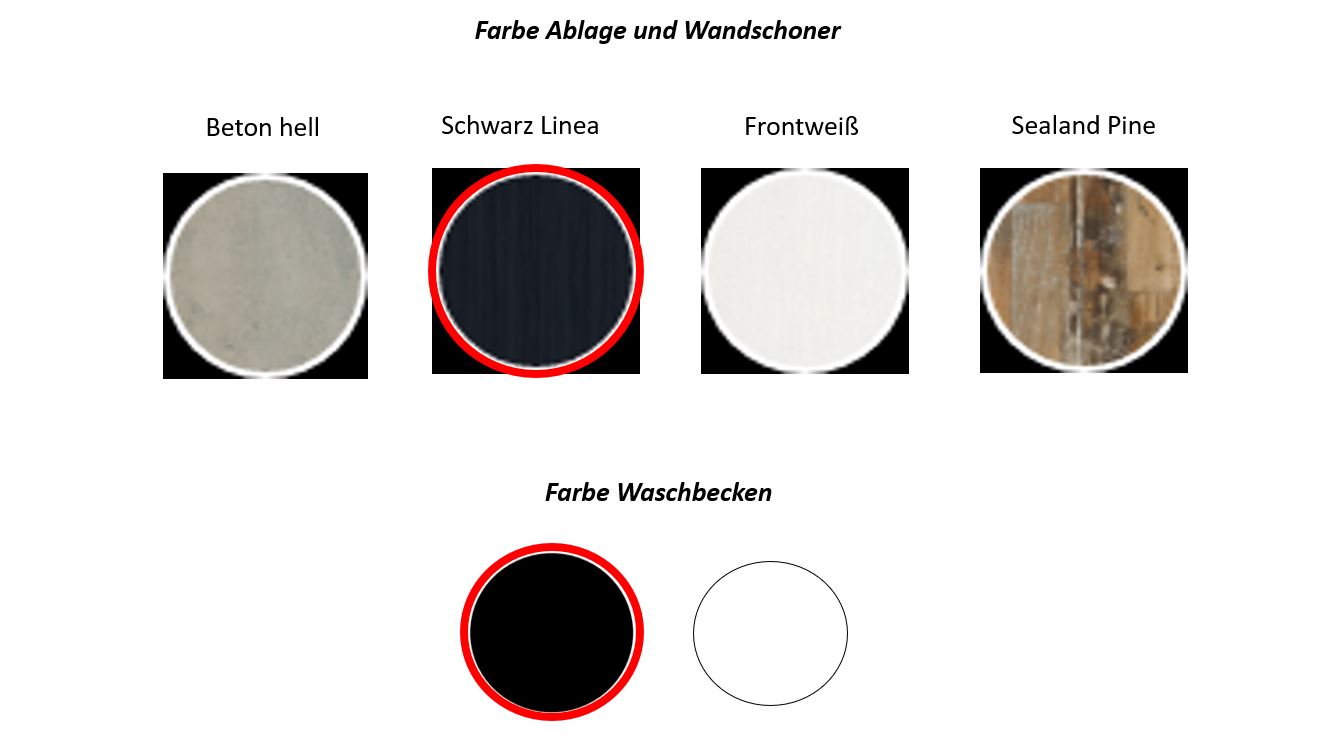 Waschplatz "Forum" mit Spiegel & Waschbecken -  Friseur Möbel modern inkl. Armatur