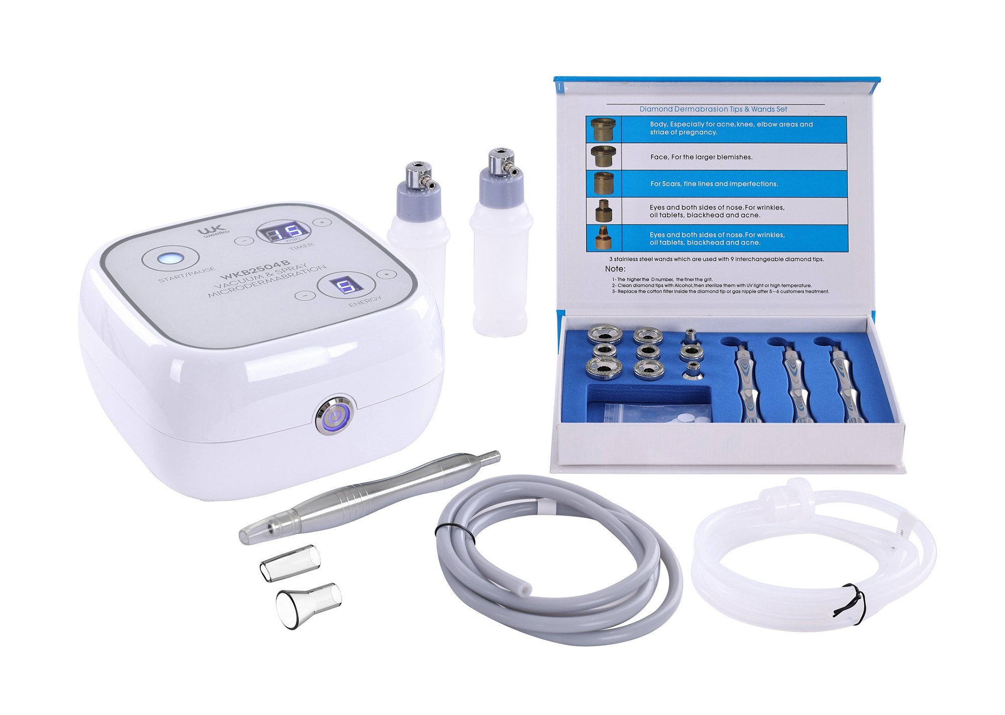 3-in-1-Gerät Mikrodermabrasion & Absaugung und Sprühfunktion Bequipment