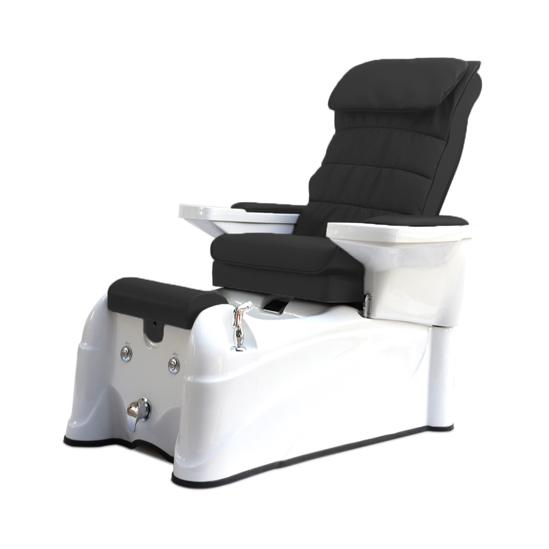 EASE Elektrischer Spa-Stuhl mit Massagefunktion - Shiatsu, Vibration & Kneten | PU Bezug | Pediküre