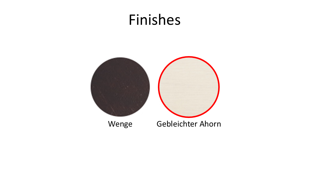 Zwei-Stufen-Leiter aus mehrschichtigem Holz, Ahorn oder WengÃ©, hochwertig verarbeitet