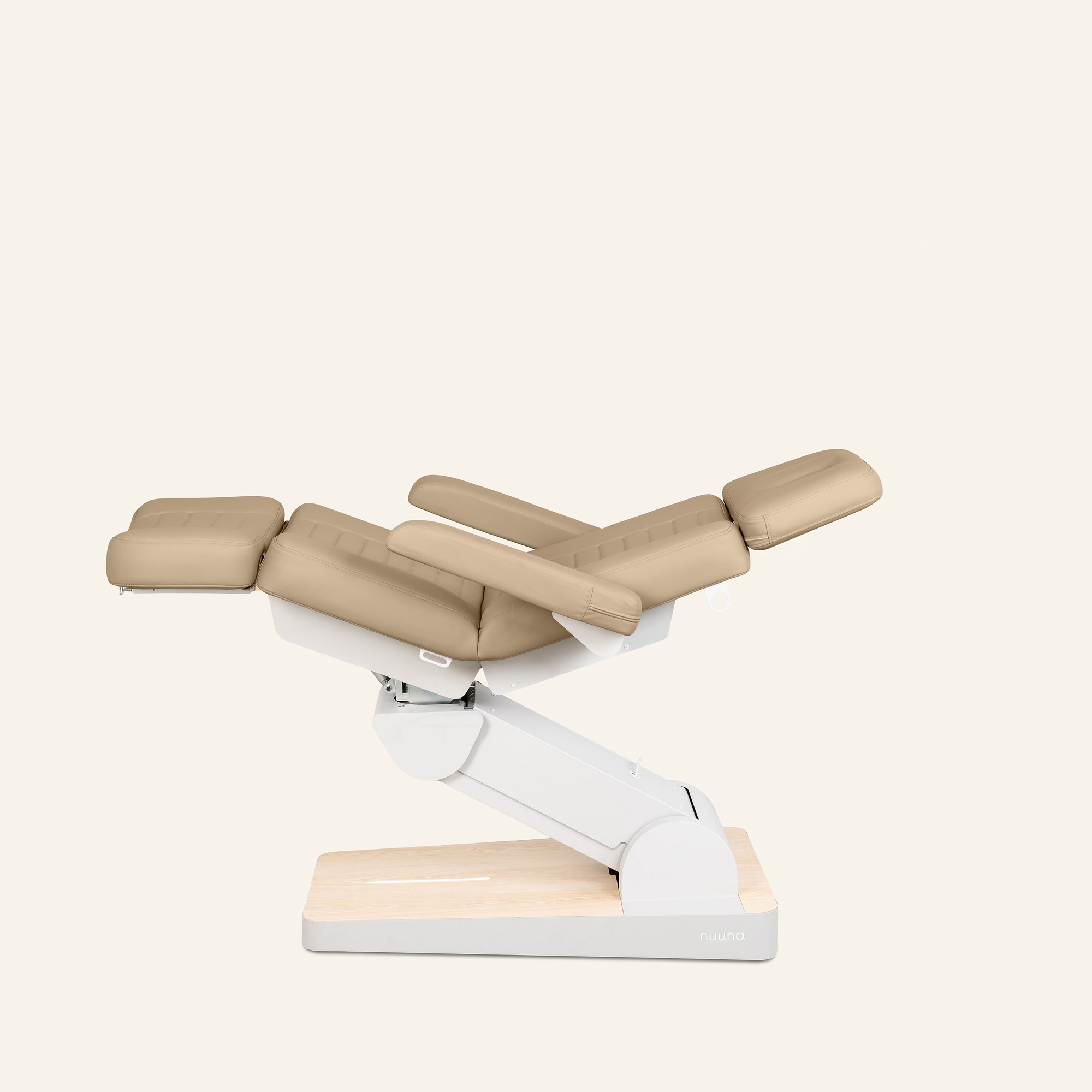 Kosmetikstuhl Nuuna B4 – elektrisch, 4 Motoren, Silky Skin Polsterung