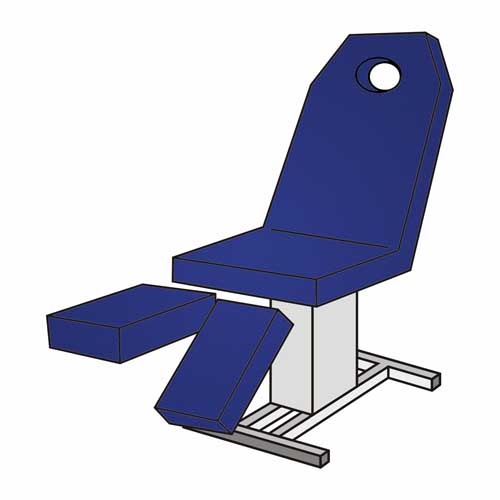Set-Pediküreliegenbezug mit Loch - Frottee 115-135 cm, waschbar 90 °C