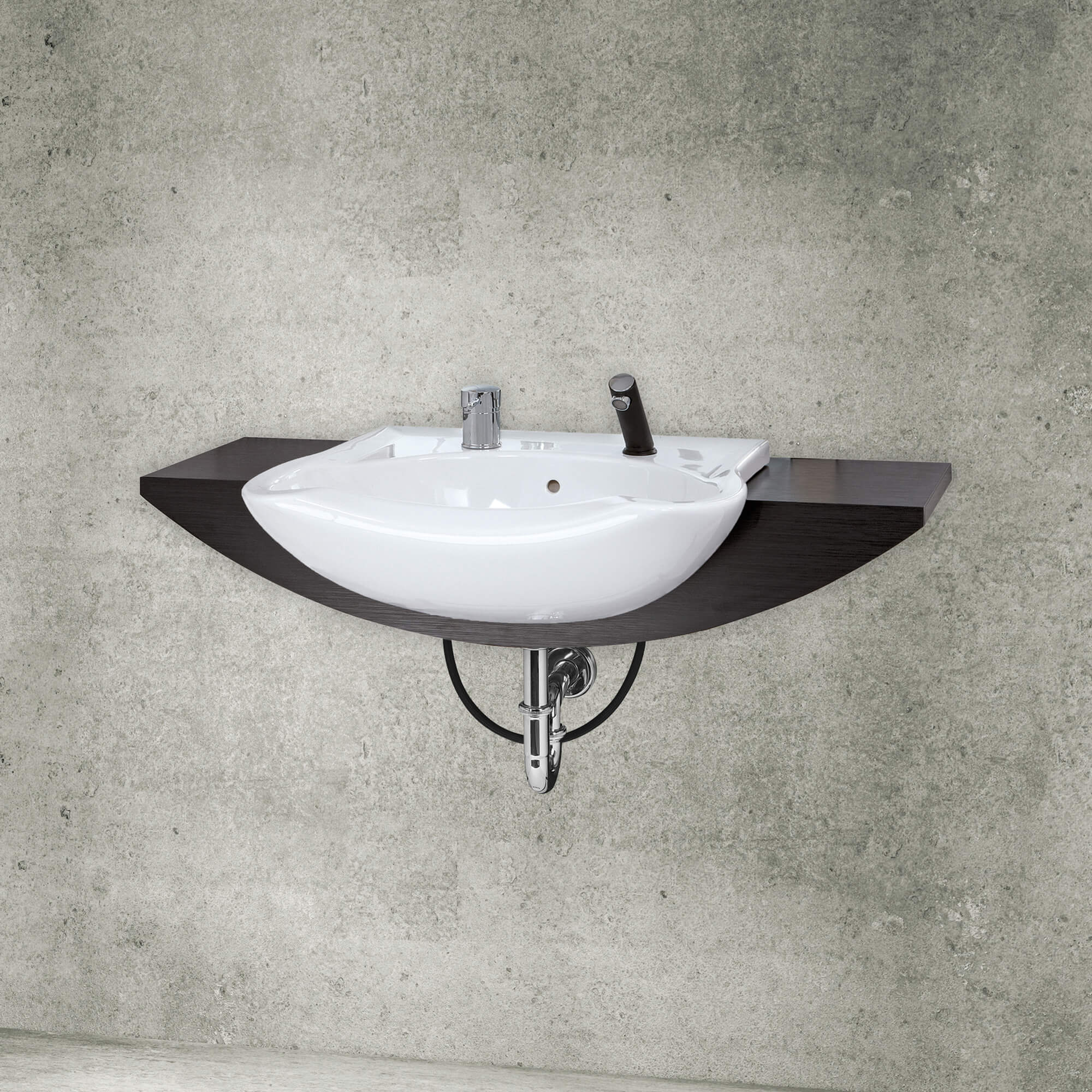Friseur Waschbecken "Contura Wash Point" mit Ablage –  Vorwärtswaschbecken modern