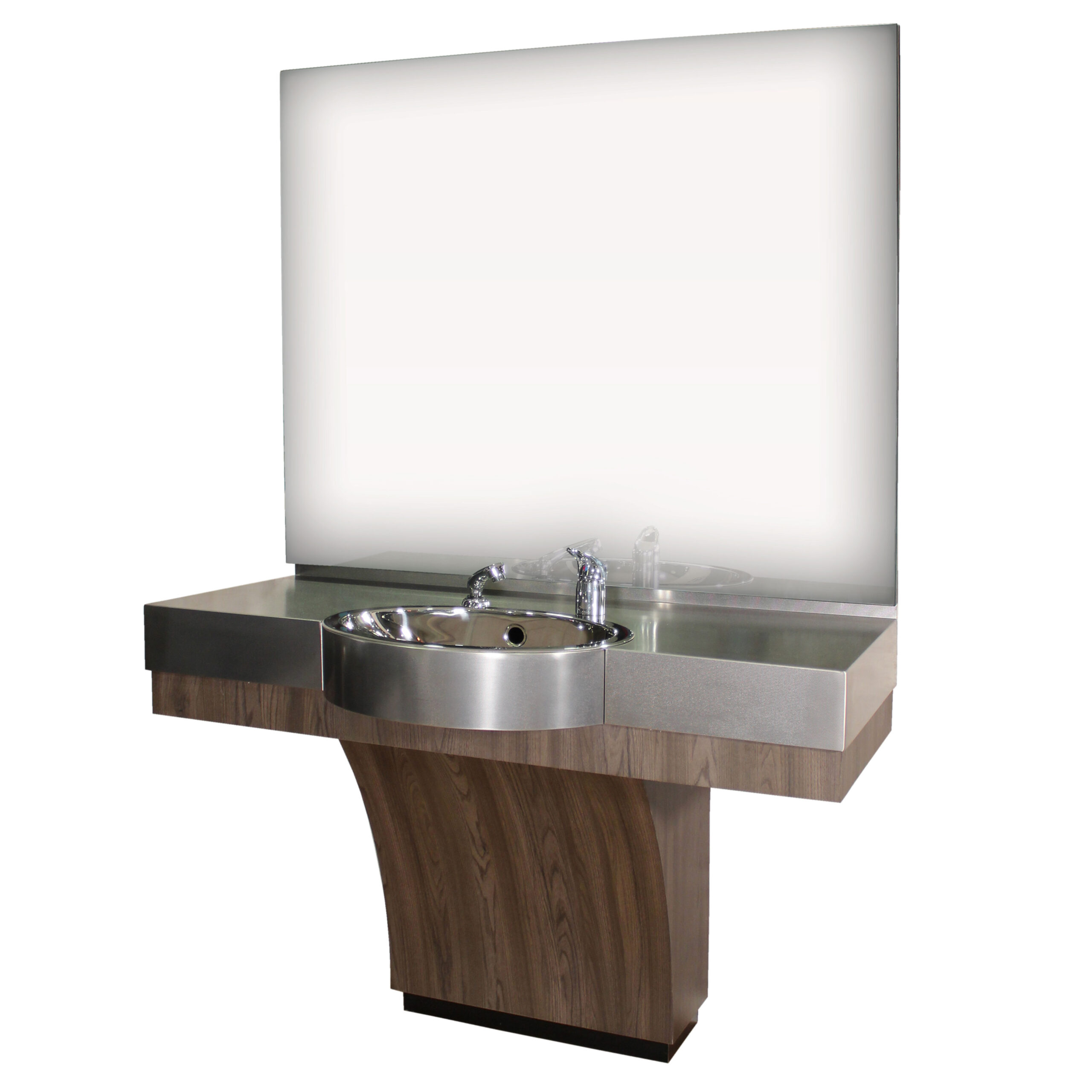 Duke – Barbier-Stylingstation mit kratzfester Edelstahl-Arbeitsplatte