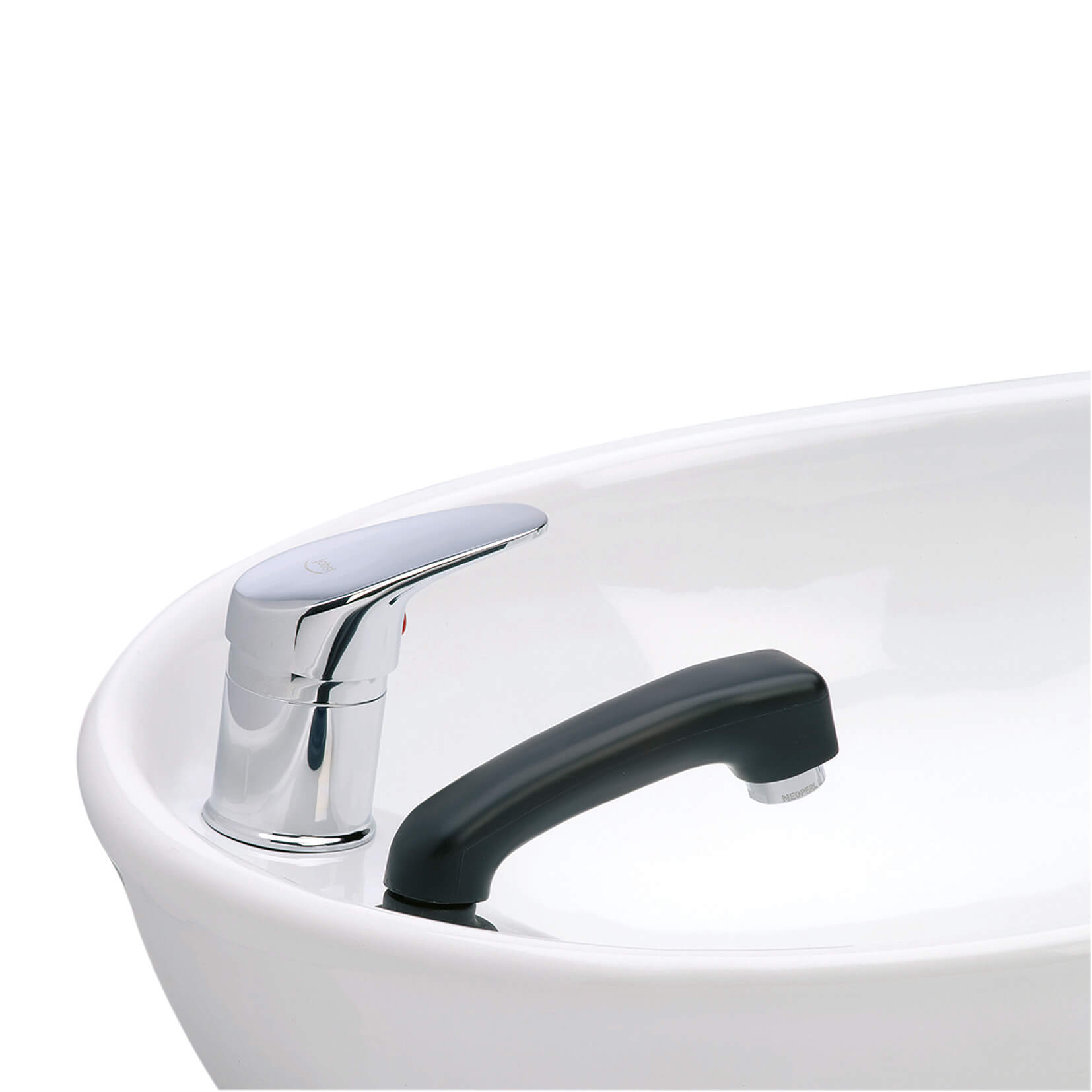 Einhebelmischbatterie "AquataMIX" für Friseur Waschbecken mit Handbrause