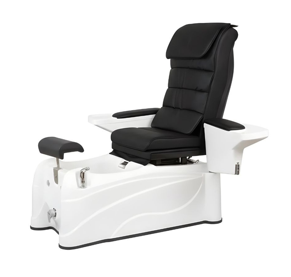 EASE Elektrischer Spa-Stuhl mit Massagefunktion - Shiatsu, Vibration & Kneten | PU Bezug | Pediküre