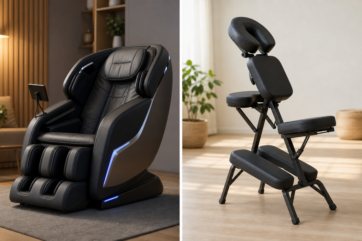 Klappbarer Massagestuhl mit Tragetasche, mobiles Modell für Hausbesuche und Firmenmassage
