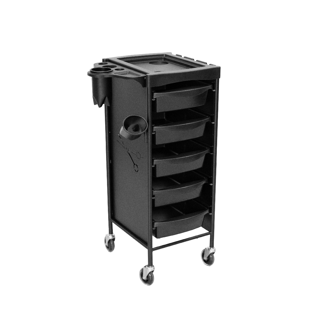 Stor Salon Trolley – Metall-Friseurwagen mit fünf Schubladen