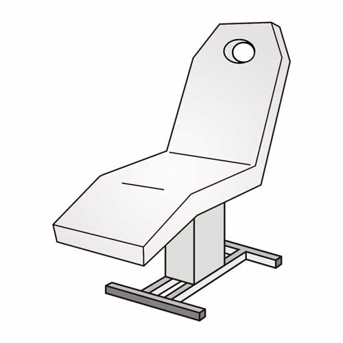 Kosmetikliegenbezug mit Loch - Frottee Spannbezug 175-195 cm waschbar 90 °C