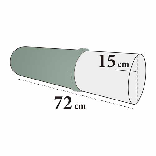 Bezug für Knierolle Maxi - Frottee, 100% Baumwolle, waschbar, für 15x72 cm Rollen