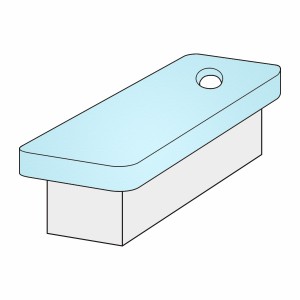 Ayurvedaliegenbezug (mit Loch) Superstretch-Frottee für 190–200 x 90–100 cm Liegen