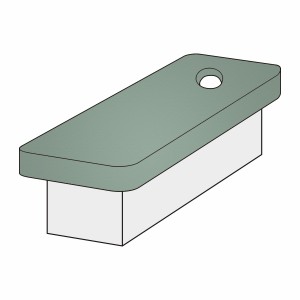 Ayurvedaliegenbezug (mit Loch) Superstretch-Frottee für 190–200 x 90–100 cm Liegen