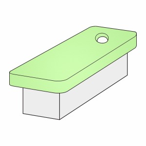 Ayurvedaliegenbezug (mit Loch) Superstretch-Frottee für 190–200 x 90–100 cm Liegen