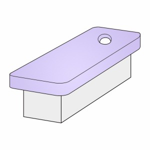 Ayurvedaliegenbezug (mit Loch) Superstretch-Frottee für 190–200 x 90–100 cm Liegen