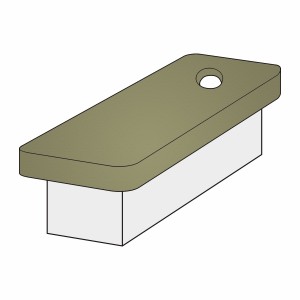 Ayurvedaliegenbezug (mit Loch) Superstretch-Frottee für 190–200 x 90–100 cm Liegen