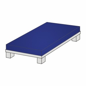 Matratzenbezug Medium Frottee – 200 x 70–100 cm, Spannbezug waschbar 90 °C