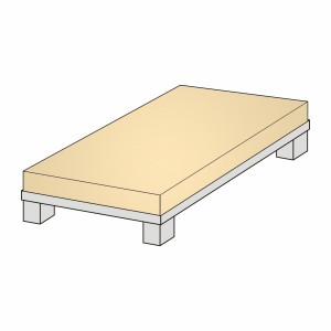 Matratzenbezug Medium Frottee – 200 x 70–100 cm, Spannbezug waschbar 90 °C