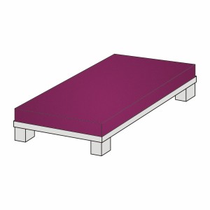 Matratzenbezug Medium Frottee – 200 x 70–100 cm, Spannbezug waschbar 90 °C