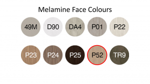 Nat Sofa Bench Sitzbank Melamin-Gesichtsboard, 10 Oberflächen, SKAI-Sitze in 12 Farben, stabil