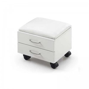 TENDY Pedikürestuhl mit Hocker, Schubladen, verstellbarer Fußstütze