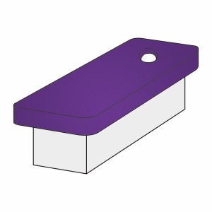 Ayurvedaliegenbezug (mit Loch) Superstretch-Frottee für 190–200 x 90–100 cm Liegen