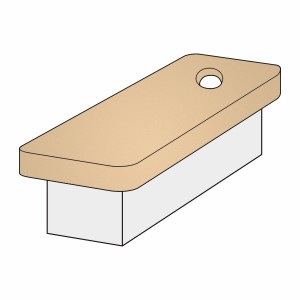 Ayurvedaliegenbezug (mit Loch) Superstretch-Frottee für 190–200 x 90–100 cm Liegen