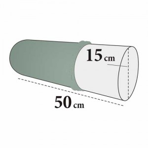 Bezug für Knierolle – Velour, 100% Baumwolle, waschbar, für 15×50 cm Rollen