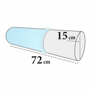 Bezug für Knierolle Maxi – Frottee, 100% Baumwolle, waschbar, für 15×72 cm Rollen