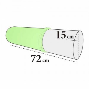Bezug für Knierolle Maxi – Frottee, 100% Baumwolle, waschbar, für 15×72 cm Rollen